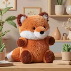 Soft Lovely Fox Plush Toy Stuffed Animal Pillow for Kids Baby Girls Boys