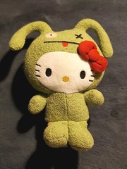 Uglydoll Hello Kitty OX Plush 2013 Ugly Doll 9” Green Monster GUND Stuffed Toy