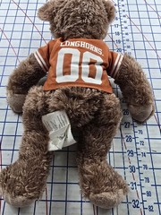 16″ Texas Longhorns Athletics Teddy Bear #00 Good shape.