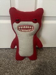 RARE Retired Spin Master Fuggler Red Awkward Bear Plush