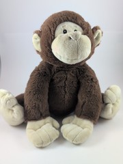 Webkinz Jr Brown Monkey Plush Circus Jungle Safari Zoo Ganz Stuffed Animal
