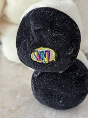 Ganz Webkinz HM003 Black White Cow Plush Stuffed Toy Fuzzy 7-inch No Code