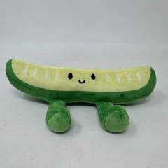 Claussen Dill Pickle Plush Stuffed Animal Green Comfort Food Cute Cuddle Toy
