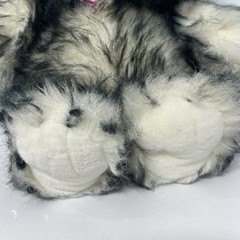 VTG Kmart Bear 1980s/90s Fairview Black White Shaggy Stuffed Animal PA 934