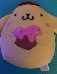 Sanrio Squishmallow Pompompurin Valentines day plush donut