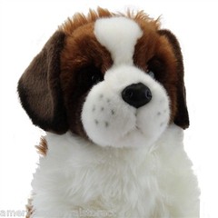 OMA Douglas plush 16″ long ST. BERNARD stuffed animal dog cuddle toy saint puppy