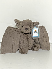 Jellycat Medium Bashful Bat Plush Gray – Retired – NWT
