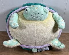 Squishable Sea Turtle Green Lilac Purple Pillow Plush Stuffed Animal Toy 12″ EUC