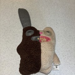 ZURU Fuggler Rabbit Plush Stuffed Animal Medium Brown Beige 2024