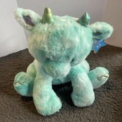 FAO Schwarz Glow Brights DRAGON Plush 14″ LED Lights with Sound Stuffed Toy