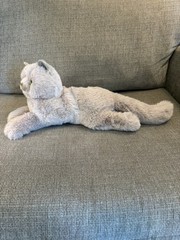 Persian Cat Juliette Douglas Cuddle Toys Gray Cute Soft Plush Stuffed Animal EUC