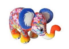 Pop Art Soft Cepia Mighty Size TIGER Elephant Plush Beanie Toy 9”