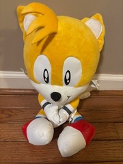 2020 SONIC THE HEDGEHOG TAILS plush 16″ Large Stuffed Toy Plush Hook Loop Hands