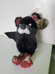Vintage Plush Stuffed Toy Plushie Halloween Vampire Bat