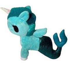 Cerulean Tokidoki Mermicorno Plush, Teal Turtle Mermaid Stuffed Animal 8″ No Tag