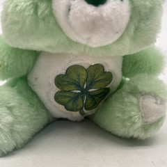 Vintage Kenner 1983 6” Care Bears Good Luck Bear Green Lucky Shamrock Plush!