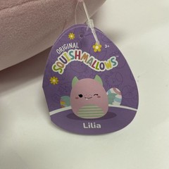 Squishmallow Easter 2025 Lilia the Sea Monster 12” Stripey Green/Pink New w/ tag