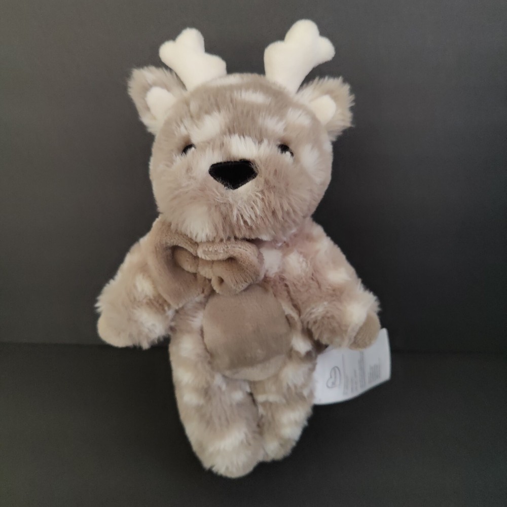 Costco Little Miracles Reindeer Plush Stuffed Toy Deer Tan White Animal Hugs 12″
