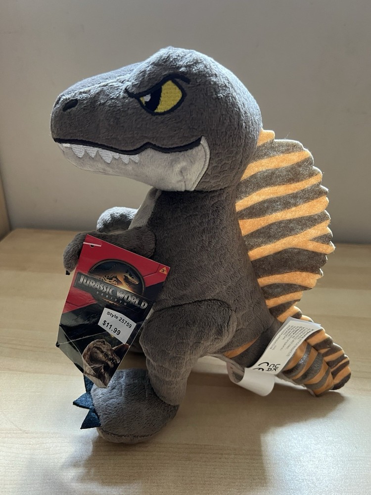 Jurassic World Rebirth Spinosaurus Dinosaur, Plush Dino, 9.5″ by Just Play, NEW