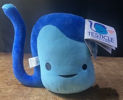 I Heart Guts Testicle Blue Organ Body Part 9″ Plush Stuffed Animal -Tag Attached