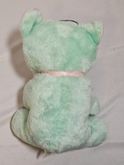 Acme VTG Plush Teddy Bear Mint Green Pink Bow Cub Stuffed 11″ Tall – USA