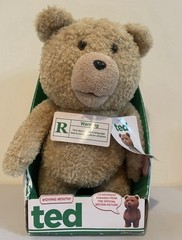 TED 15″ Talking Plush Teddy Bear w Moving Mouth Rated R Commonwealth 2012 New