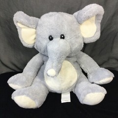 Floppy Elephant Plush Best Made Toy 9” Sitting Stuffed Animal Gray 2014