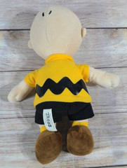 Cedar Fair Peanuts Plush Charlie Brown Stuffed Animal Doll Toy Yellow Black 13″