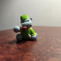 Ganz WEBKINZ Miniature BRUSHING UP HIPPO Figurine Only 2″ NO CODE