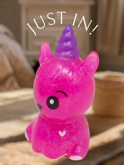 JoeTrend Squishy Squeezeable Pets- Unicor PINK Mushy Flabby Floppy Spongy