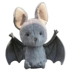 NWT Broox Bat Plush Stuffed Animal Soft Black Halloween Decor Kids Gift***