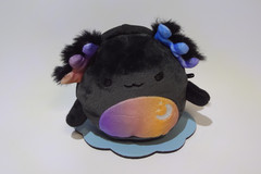 2024 Halloween Squishmallow 5″ Zanda The Axolotl + green cat case