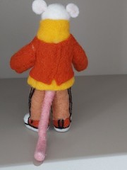 Needle Felted Mouse , Handmade Wool Mouse, Handmade Gift