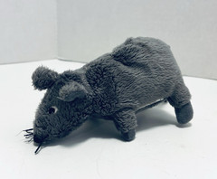 Ikea Gosig Mus Mouse Grey Mini Stuffed Animal Plush Soft Toy 5 1/2” Sewn Eyes