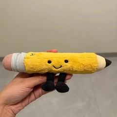 Plush Smart Stationery Pencil Soft Toy 20cm Rare Retired Plush Trending Gifts