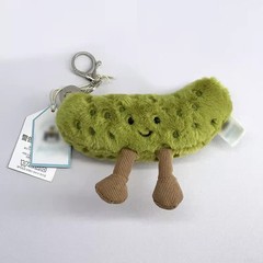 Jellycat Amuseable Green Sour Pickle Plush Toy Cute Soft Collectible KeychainNWT