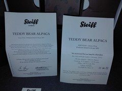 Steiff Club Miniature Teddy Bear,2011, COA, boxed, 10cm, alpaca,Tag #421167, NIB