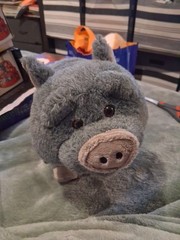 Wild Republic Pot Bellied Gray Pig Stuffed Animal Potbelly Plush Toy 12″