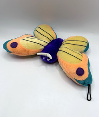 Vintage B J Toy Co Butterfly Plush Bright & Colorful 10″ Stuffed Animal