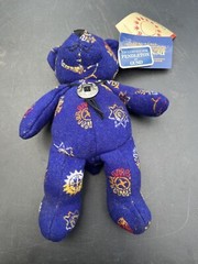 Pendleton Bear by GUND Sun Signs Bear Smithsonian NMAI Navy Blue Wool Plush Bear