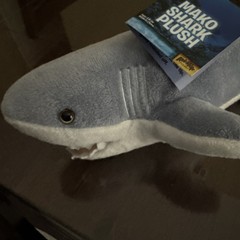 Adventure Planet Plush MAKO Shark Stuffed Animal Realistic 15″ Long Grey White
