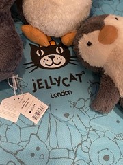 Jellycat London Peanut Penguin Medium 9.4 in Stuffed Animal NWT and Dust Bag
