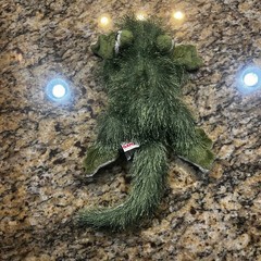 Ganz Webkinz Gecko Retired Fuzzy Green Plush Animal 15” No Code