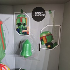 STAR WARS The Book of Boba Fett Rocket Launching Boba Fett Feature Plush NIB