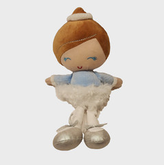 Baby Starters Blue Dress Winter Plush Doll Stuffed Animal Soft Toy 2022 12″