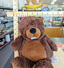 Microwaveable Plush Brown Beaver Stuffed Animal Warmies