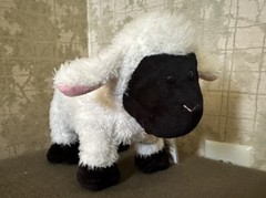 GANZ WEBKINZ Sheep HM227 Retired Black Face Plush Stuffed Animal WITH CODE New