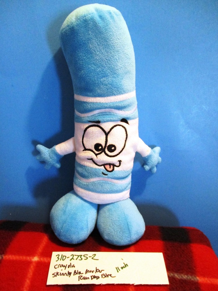 Crayola Skinny Blue Marker “Rain Drop Blue” beanbag plush(310-2735-2)