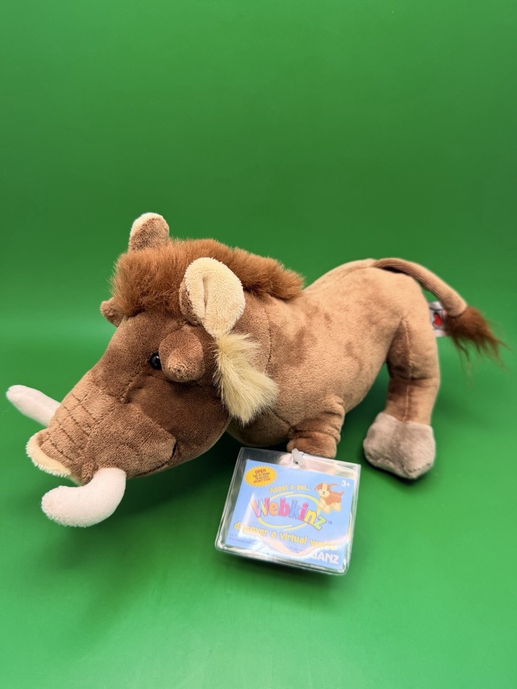 Ganz Webkinz Warthog With Sealed Code – Stuffed Animal 7″