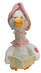 Cuddle Barn Mother Goose Animated Talking Plush Pink Nursery Rhyme Works